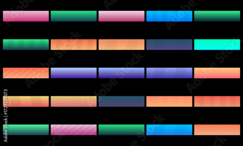 Abstract cyan rectangles on black background