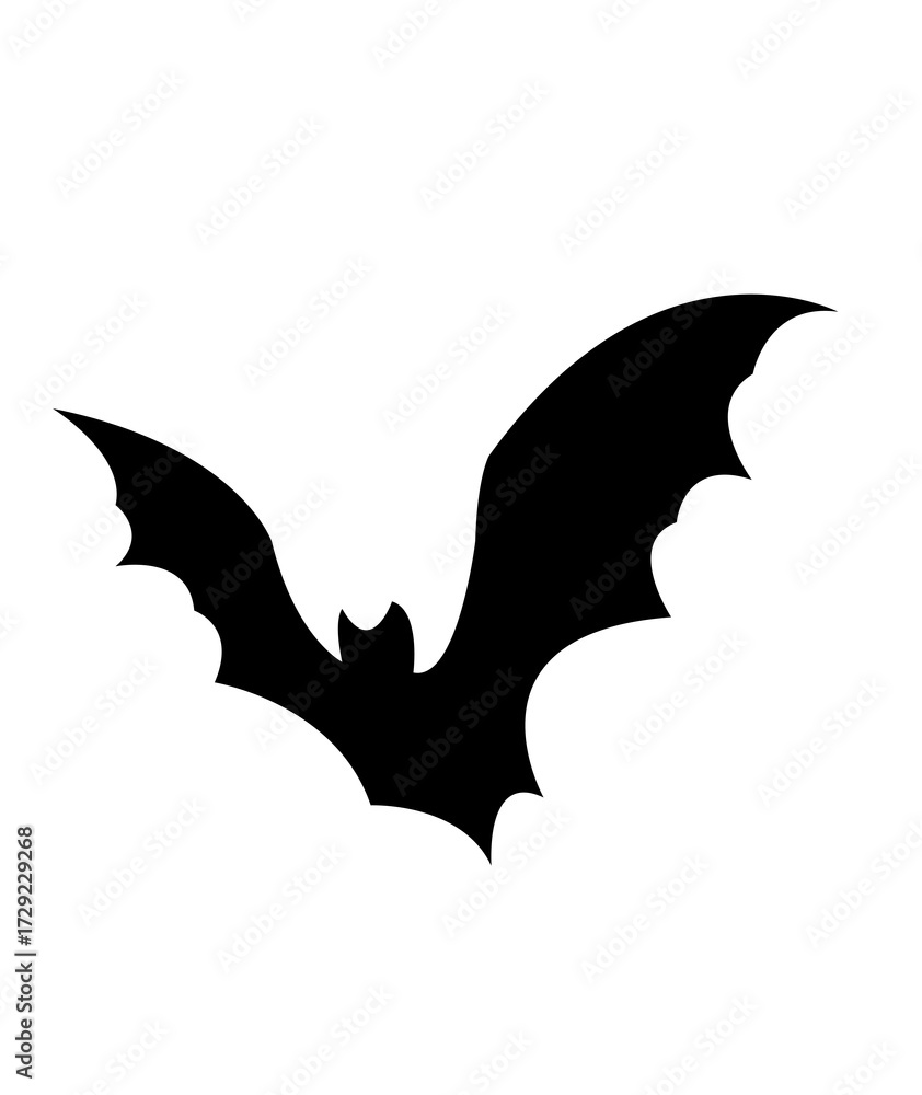 Obraz premium Bat halloween clip art design on plain white transparent isolated background for card, shirt, hoodie, sweatshirt, apparel, card, tag, mug, icon, poster or badge