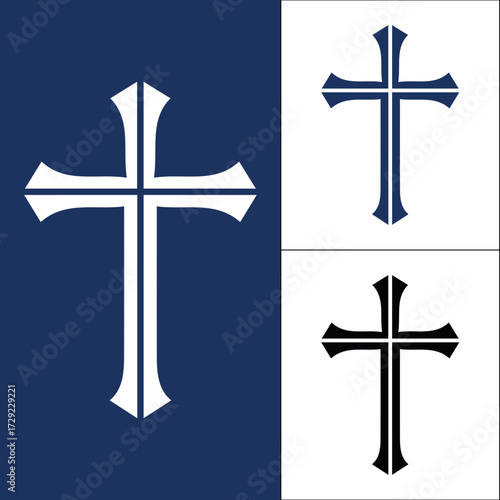 Christian cross symbol Sign Vector