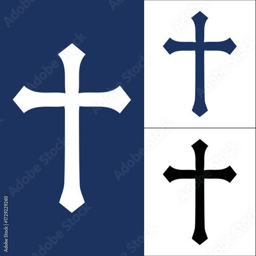 Christian crosses Vector