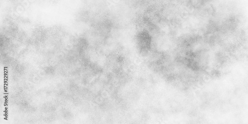 Gray smoke texture background. Monochrome grey sky with clouds. White watercolor texture on paper.