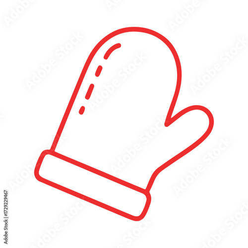 Hand stocking Vector illustration