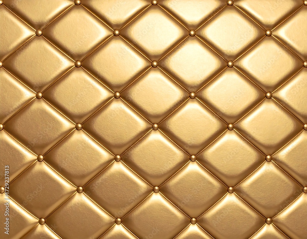 Obraz premium Gold quilted upholstery texture