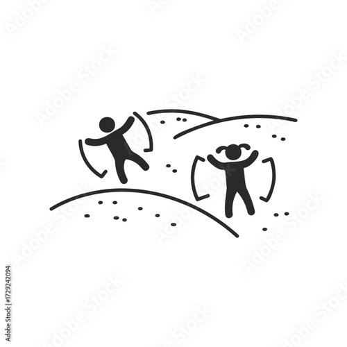 Silhouette of children jumping rope on a playground