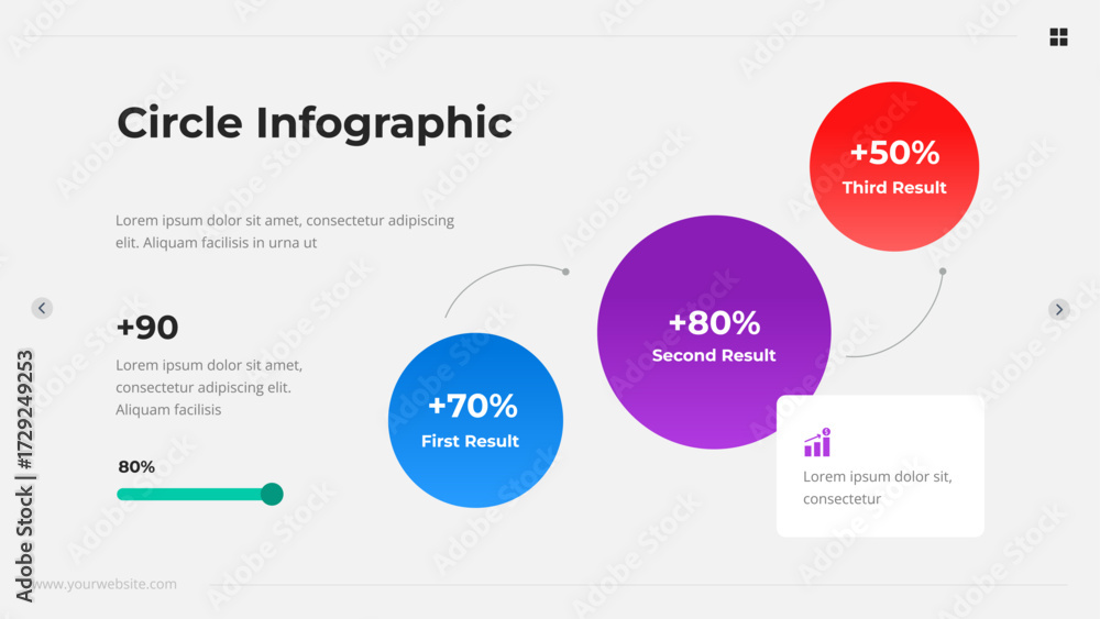 Fototapeta premium Circle Infographics
