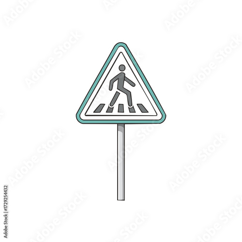 Pedestrian crossing sign alert for safe travel