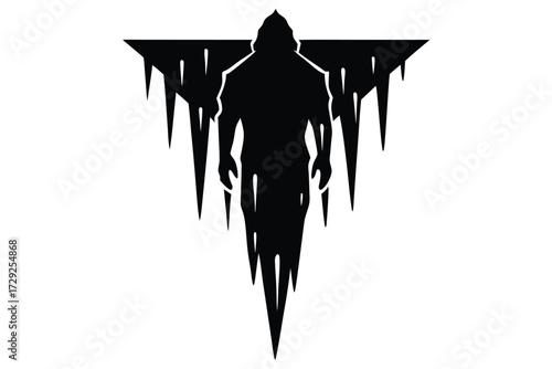 icicle vector con silhouette