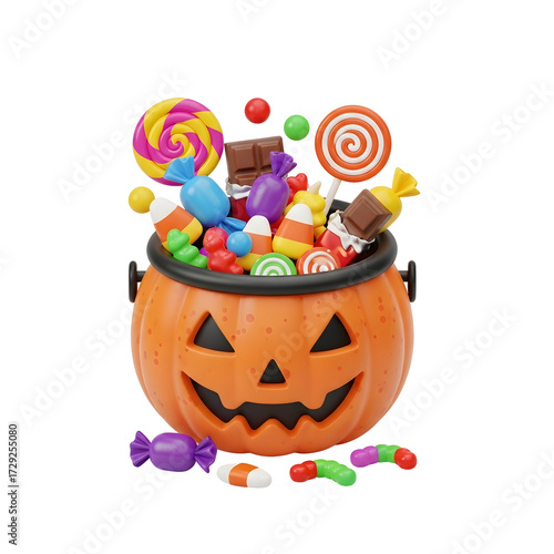 halloween candy in a glass jar