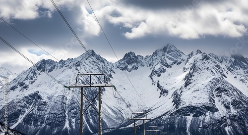 ski resort in the alps