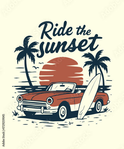 design vintage retro tshirts with handdrawn illustrations and outdoor clothing