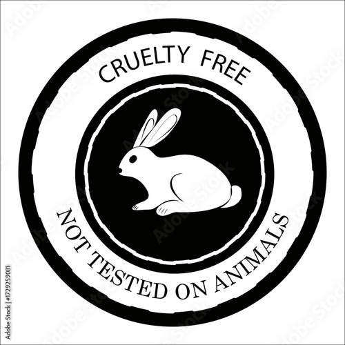 Cruelty free product label Vector