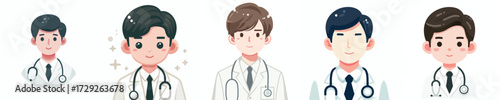 vector avatar of a doctor's face
