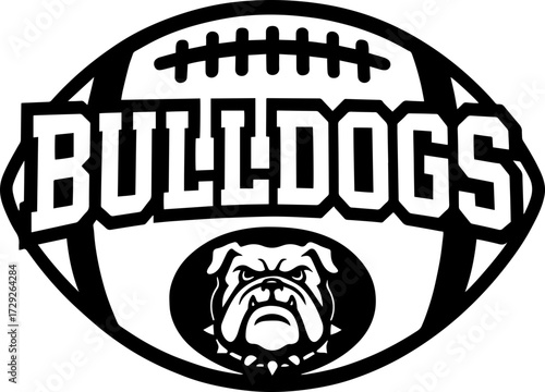 Bulldogs Football SVG Cut Files for Cricut & Silhouette