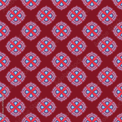 La Dolce Vita seamless pattern. Vector Italian summer food, sardines, picnic, lobster, tomatoes, vine. Cute hand drawn food wrap, Mediterranean kitchen wallpaper, textile design, print, background