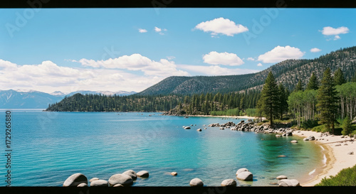 Serene Lake Tahoe Summer Day Scenic Vista