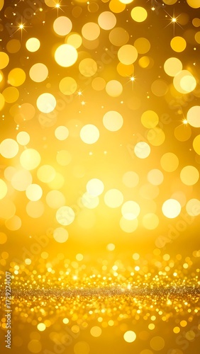 Golden bokeh background with glitter (1)