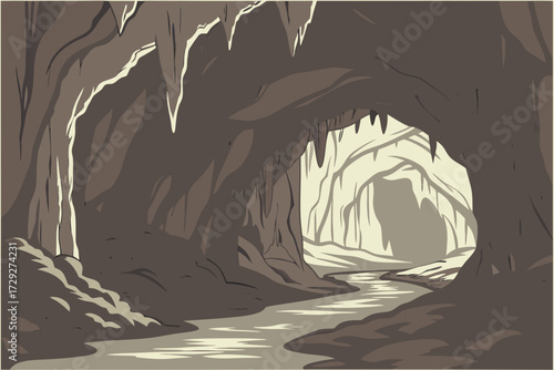Groaning Cave in Colorado, extensive passages with unique formations and underground streams