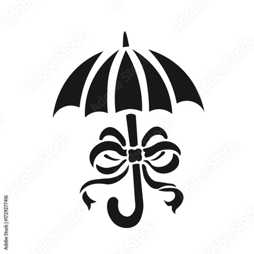 Ornamental Floral Design A classic black and white floral design element featuring elegant, curved leaves and intricate detailing. Perfect for use in decorative borders, logos