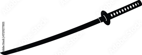 Samurai sword katana japanese warrior weapon ancient history combat vector