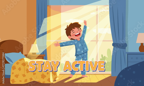 Kids good habit and behavior illustration 