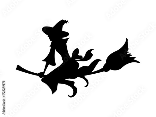 ネオンサイン風のハロウィンのイラスト
