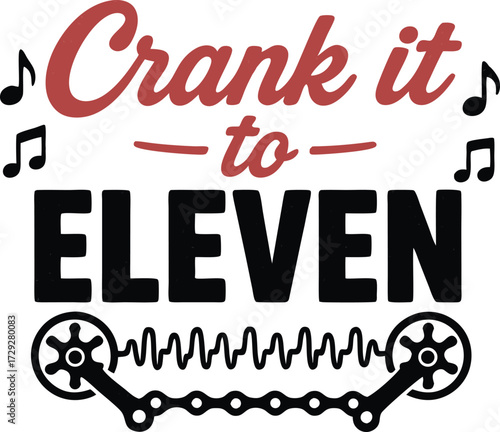 Crank It To Eleven Music Lover Rock Band T-Shirt