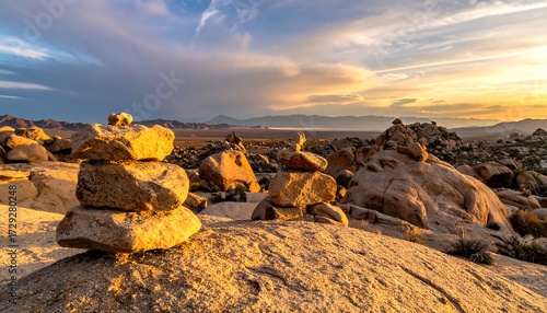 Golden hour rockscape