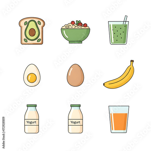 food icons set