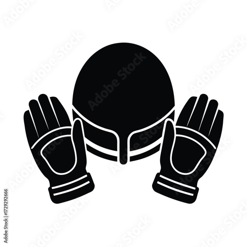 Sailor element isolated helm gloves on white background.eps