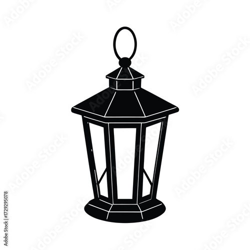 Sailor element isolated lantern on white background
