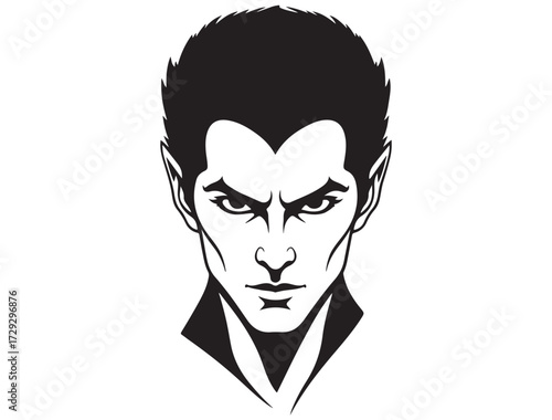 VAMPIRE FACE SILHOUETTE