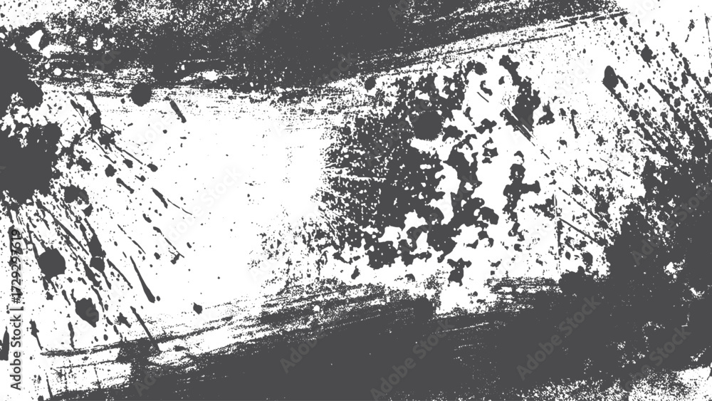 Naklejka premium Glitch distorted grunge texture with noise destroyed layer for trendy abstract design. Halftone dots screen print texture with distressed overlay and grunge background effect.