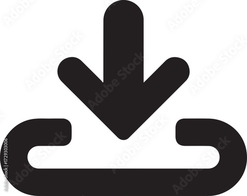 Essential download and upload icons for data transfer and cloud storage applications