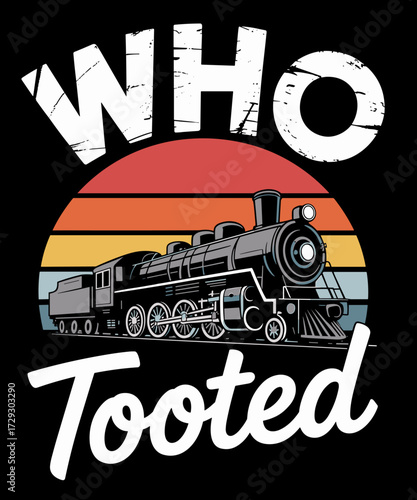 Vintage Retro Funny Train Lover