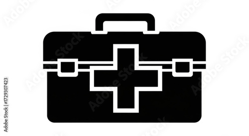First aid kit vector illustration, representing medical assistance, emergency preparedness, and healthcare