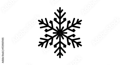 A delicate snowflake, its intricate design showcasing the beauty of winters frozen artistry and seasonal change