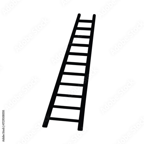 Sailor element isolated rope ladder on white background