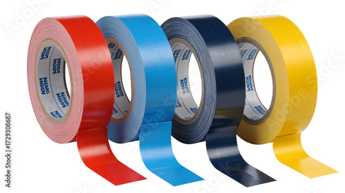 Vibrant colorful rolls of durable gaffer tape for professional event production, stage marking, and creative projects