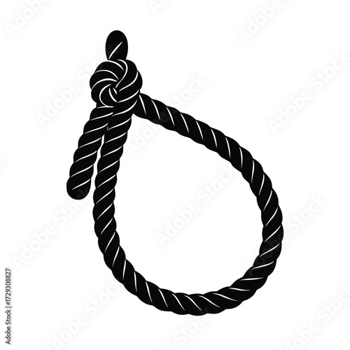 Sailor element isolated rope on white background