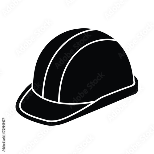 Sailor element isolated safety helmet on white background