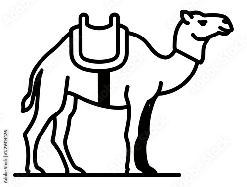 Camel silhouette graphic