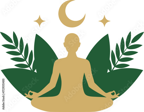 Find inner peace with meditation yoga and spiritual wellness art