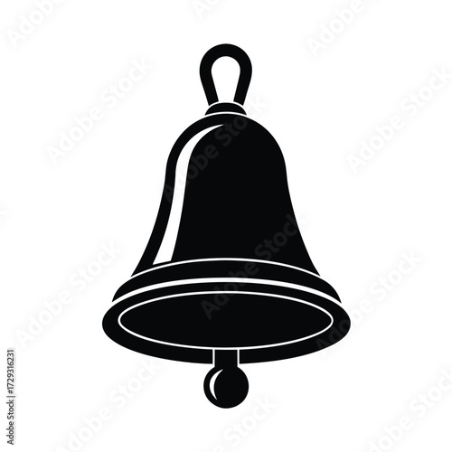 Sailor element isolated ship bell on white background