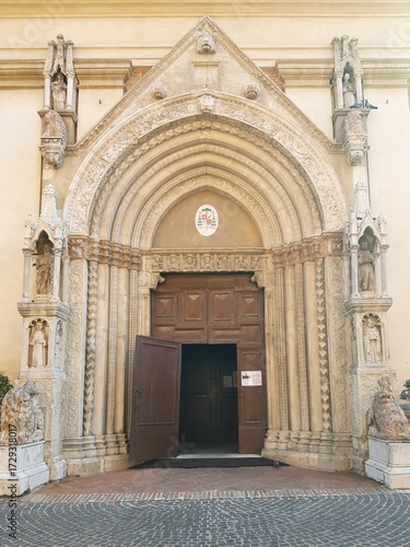 Entrance to the Cathedral of Santa Maria Assunta.