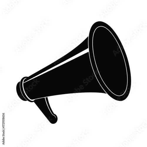 Sailor element isolated signal horn on white background