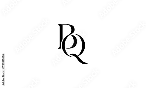 BQ initial letters, monogram logo