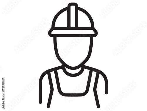  WORKER ICON SILHOUETTE