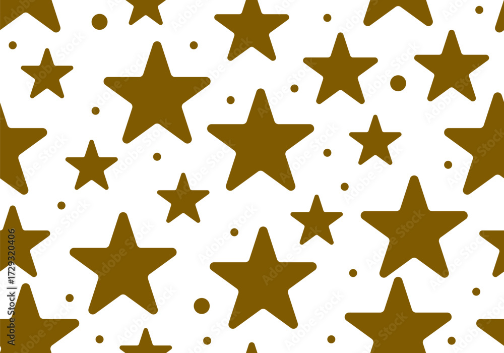 Obraz premium Golden star seamless pattern for Christmas and New Year background. Seamless pattern. Stars texture. Merry Christmas and Happy New Year design. Winter holiday. Happy holiday. Decor for the New year