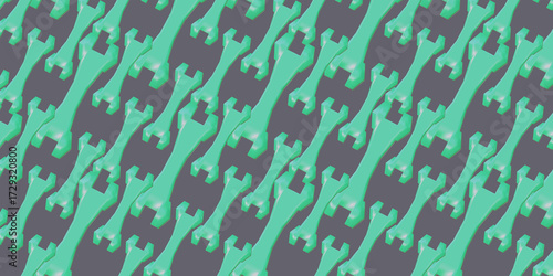 International Labor Day pattern, May 1st, 3d render. 