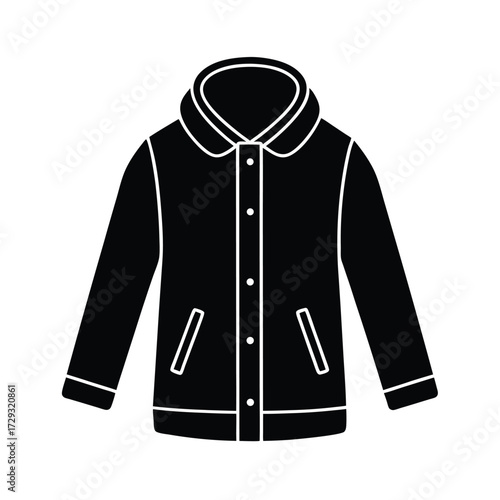 Sailor element isolated storm jacket on white background
